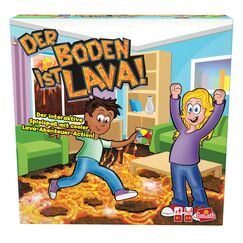 Goliath - Der Boden ist Lava, Spiel voller Bewegung f&uuml;r Drinnen und Drau&szlig;en ab 5 Jahren, F&uuml;r die Ganze Familie, Gesellschaftsspiel f&uuml;r 2 bis 6 Spieler, Farbig