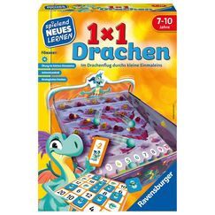 Ravensburger 24976-1x1 Drachen - Lernspiel f&uuml;r Kinder, Rechenspiel f&uuml;r Kinder von 7-10 Jahren, f&uuml;r 2-4 Spieler, Zahlenraum 1-100, kleines Einmaleins - Geburtstagsgeschenke