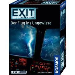 KOSMOS 691769 EXIT &ndash; Das Spiel &ndash; Der Flug ins Ungewisse, Level: Einsteiger, Escape Room Spiel, EXIT Game f&uuml;r 1&ndash;4 Spieler ab 10 Jahren, einmaliges Gesellschaftsspiel