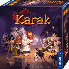 Kosmos 682286 Karak - Das Abenteuer beginnt, spannendes Kinderspiel ab 7 Jahre f&uuml;r 2-5 Personen, Fantasy Abenteuer Spiel, Brettspiel mit W&uuml;rfeln, deutsche Anleitung, Grey