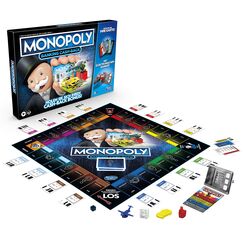 Monopoly Banking Cash-Back, die elektronische Version des beliebten, klassischen Spiels, elektronischer Punktestand und noch mehr Technologie, f&uuml;r die Familie