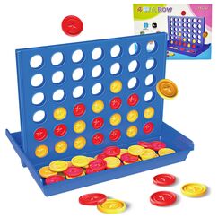 ZUNIPLEX 4 In a Row Gro&szlig;,Lernspielzeug f&uuml;r Kinder,Strategiespiel f&uuml;r Kinder ab 3 4 5 6 7 8,Jedes runde St&uuml;ck hat einen Durchmesser von 3 cm（Gro&szlig;）