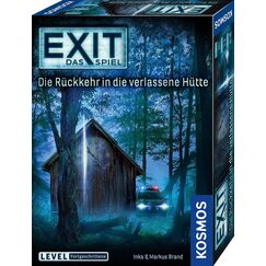 KOSMOS 680503 EXIT&reg; - Das Spiel - Die R&uuml;ckkehr in die verlassene H&uuml;tte, Level: Fortgeschrittene, Escape Room Spiel, EXIT Game f&uuml;r 1-4 Spieler ab 12 Jahre, einmaliges Gesellschaftsspiel