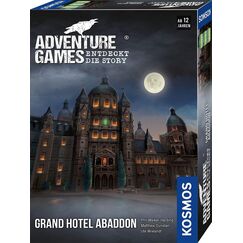 Kosmos 693190 Adventure Games - Grand Hotel Abaddon Entdecke die Geschichte, kooperatives Brettspiel, für 1 bis 4 Spieler, ab 12 Jahren, spannendes Abenteuerspiel (Deutsch)