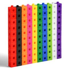 HOTUT Steckw&uuml;rfel, 100 St&uuml;ck Steckw&uuml;rfel Grundschule, Rechenw&uuml;rfel Grundschule, Lernen Lernspiele, Mathe W&uuml;rfel zum Z&auml;hlen, Rechenhilfe Geschenk ab 3-8 Jahren Jungen und M&auml;dchen
