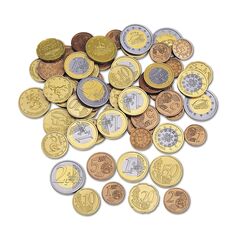 Learning Resources Spielgeldset Euro-Münzen (Set mit 100 Stück), Kinder Euro spielgeld münzen, kaufladen Kasse, Spielgeld für Kinder kaufmannsladen einkaufsladen