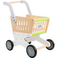 small foot Einkaufswagen "Trend" aus Holz, Zubehör für Kaufmannsladen und Rollenspiel, ab 3 Jahren, 11161