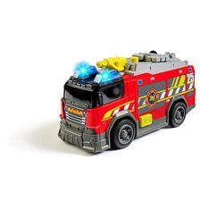 Dickie Toys Feuerwehrauto mit Wasserpistole, Sirene & Blaulicht (15 cm) - Feuerwehr Spielzeug mit Freilauf & echter Wasserspritze für Kinder ab 3 Jahre, inkl.Batterien - 203302028