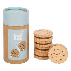 small foot Sandwich-Kekse "fresh" aus Holz, Zubehör für Kaufladen und Kinderküche, Rollenspielzeug ab 3 Jahren, 12352, Kindergerecht