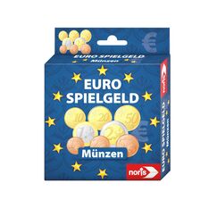 Noris 606521012 - Spielgeld Münzen - geeignet als Spielset für Spielkassen, Kaufladen, rechnen lernen, uvm., ab 3 Jahren