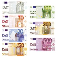 Spielgeld Kinder 175 Blätter, 5/10/20/50/100/200/500 Learning Resources Spielgeld Set, Geldscheine, für Rollenspiele, zum Rechnen und Lernen