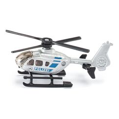 siku 0807, Polizei-Hubschrauber, Metall/Kunststoff, Silber, Drehbare Rotoren