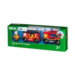 BRIO World - 33811 Feuerwehr-Leiterfahrzeug mit Licht & Sound