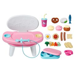 BABY born Füttertisch mit Licht- & Soundfunktion - Über 10 Verschiedene Gerichte & Getränke - Geeignet für alle 43 cm Puppen