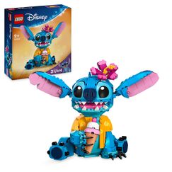 LEGO | Disney Stitch Spielzeug - Figur zum Spielen und Sammeln mit Einer Eistüte und Einer dekorativen Blume - Geschenk für Mädchen, Jungen und Lilo & Stitch Filmfans ab 9 Jahren - 43249