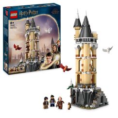 LEGO Harry Potter Eulerei auf Schloss Hogwarts, Abenteuer-Set mit Spielzeug-Tieren und 3 Mini-Figuren, Spielzeug zum Film für Kinder, Geschenk für Mädchen, Jungen und alle Fans ab 8 Jahren 76430