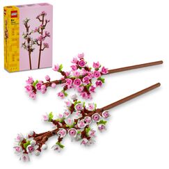LEGO Botanicals Kirschblüten - Spielzeug mit Kunstblumen – Kreative Deko für Schreibtisch – Spielset mit Blumen zum Bauen und Ausstellen Geschenk für Mädchen und Teenager ab 8 Jahren – 40725