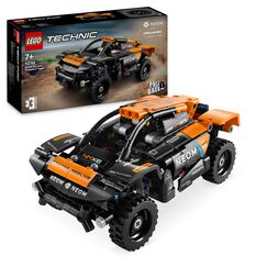 LEGO Technic NEOM McLaren Extreme E Race Car Set, Auto-Spielzeug mit Rückziehmotor für Kinder, baubares Aufziehauto, Technik-Geschenk für Jungs und Mädchen ab 7 Jahren 42166