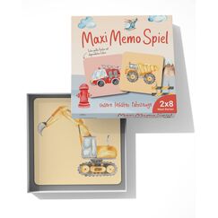lila liebt dich Maxi Memo Spiel Unsere liebsten Fahrzeuge, Kindermemorie ab 2 Jahre, Memo Spiel ab 2