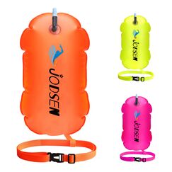 Schwimmboje,Schwimmwagen im Freien,Aufblasbare Schwimmen Boje und Trockensack,Swim Bubble,f&uuml;r Open Water Kinder Triathlon Sport Schnorcheln Rennen Ausbildung Zubeh&ouml;r,Gut sichtbarer (Orange)