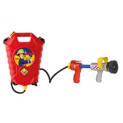 Simba 109252293 - Feuerwehrmann Sam Feuerwehr Tankrucksack, mit einfach oder Mehrfachstrahl, Tankvolumen: 1800ml, Reichweite: 10m, f&uuml;r Kinder ab 3 Jahren