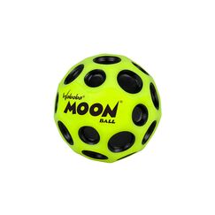 Waboba Moon Ball &ndash; am H&ouml;chsten Springender Gummiball &ndash; Patentiertes Original-Design &ndash; Ballkrater Erzeugen beim Aufprall ein knallendes Ger&auml;usch &ndash; Leicht Greifbar &ndash; Flummies f&uuml;r Kinder - GELB