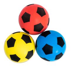 Betzold Softb&auml;lle-Set 3 St&uuml;ck - Soft-Fu&szlig;ball Schaumstoffball