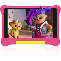 Freeski Tablet f&uuml;r Kinder, 7 Zoll Tablets f&uuml;r Kinder, Android 13 Tablet, 5GB+32GB, IPS HD, WiFi, Bluetooth, Dual Camera, Child Safety, Schutzh&uuml;lle (Rosa)