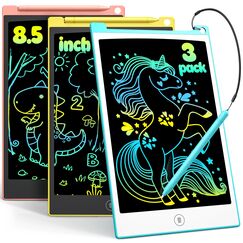 TECJOE 3er-Pack LCD-Grafiktablett, 8,5 Zoll, tragbar, f&uuml;r Kinder, Planer, Studenten, B&uuml;ro, Familie