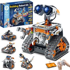 Sillbird Roboter Baukasten für Kinder ab 8 Jahren, 5-in-1 programmierbares Robotik Set mit App & Fernbedienung, Mint Technik Spielzeug mit 488 Teilen, Geschenk für Jungen
