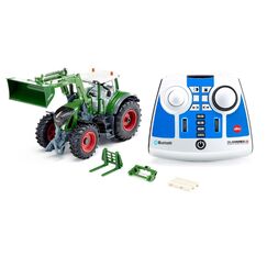 siku 6796, Fendt 933 Vario Traktor mit Frontlader, Grün, Metall/Kunststoff, 1:32, Ferngesteuert, Inkl. Bluetooth-Fernsteuerung und Zubehör, Steuerung via App möglich
