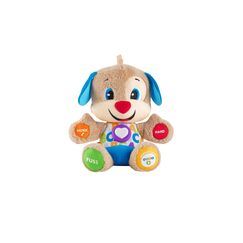 Fisher-Price Lernspa&szlig;-H&uuml;ndchen mit drei Stufen, sprechendes Kuscheltier mit Musik als Kinderspielzeug und Baby Spielzeug, Interaktiver Teddyb&auml;r, Babyspielzeug ab 6 Monate, Deutsche Version, FPM50
