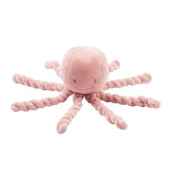 Nattou 877541 Kuscheltier Oktopus, F&uuml;r Neugeborene und Fr&uuml;hchen, 23 cm, Lapidou, Altrosa