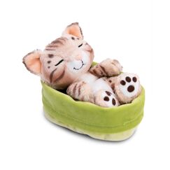 Kuscheltier Katze Bengal 12cm schlafend im