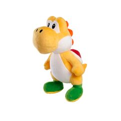 Simba Toys – Super Mario Yoshi Plüschfigur Gelb ca 20 cm, farbenfrohe Kuschelfigur zum Liebhaben, weich und kindgerecht, geeignet ab den ersten Lebensmonaten, Geschenk für Kids und Mario‑Fans