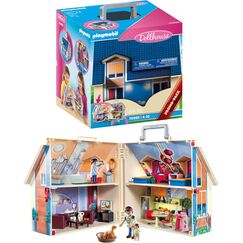 PLAYMOBIL | Dollhouse |Spielzeug für Kinder ab 4 Jahren | Mitnehm-Puppenhaus mit Griff | 70985