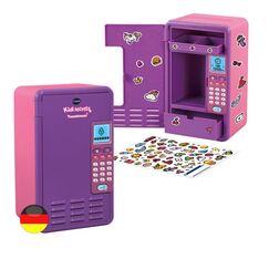 VTech Kidisecrets Traumtresor – Tresor mit Zahlencode zum Aufbewahren von Geheimnissen – Mit Spielen, Musik und Aufklebern – Für Kinder von 6-12 Jahren, Lila - German Version/Deutsche Version