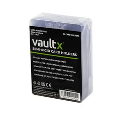 Vault X Halbstarre Trading-Kartenhalter, Feste H&uuml;llen f&uuml;r TCG- und Sportkarten-Bewertungen, Kartenh&uuml;llen (50er Pack)