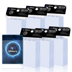 Mlikero 600 Kartenh&uuml;llen, Perfekt Passende Innenh&uuml;llen, Ideal f&uuml;r Doppelh&uuml;llen, Karten H&uuml;llen Sleeves Sammelkartenh&uuml;llen Kompatibel Mit MTG, TCG, Fu&szlig;ballkarten, Sportkarten, 64 x 89 mm