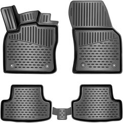 ELMASLINE 3D Gummimatten Set für VW Golf 8 (VIII) Baujahr 2020-2025 | Extra hoher 5cm Rand Fußmatten - Zubehör | Passt Nicht in Mild-Hybrid/E-TSI !!!