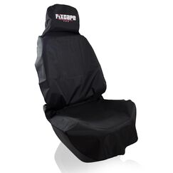 fixcape Pro Schonbezug Autositz vorne universal wasserdicht schwarz, Auto-Sitzbezug Vordersitze, Sitzschoner Auflage Schutz Fahrersitz