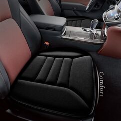 kingphenix Auto Sitzkissen mit 3,0 cm Komfort Memory Foam Sitzkissen für Auto und Bürostuhl - Schwarz