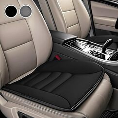 Big Ant Sitzkissen Auto TÜV-geprüfte Orthopädisches Autositzkissen Fahrersitz - Memory Foam Sitzauflage EXTRA DÜNN & ATMUNGSAKTIV Keilkissen Auto, Bürostuhl, PC-Stuhl - rutschfest, 50x40cm (1 Stück)