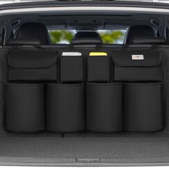 SURDOCA Kofferraum Organizer Upgrade-Version, Organizer Auto mit 8 GroÃŸe, Kofferraum Organizer Klett, kofferraumtasche, Auto Zubehör Innenraum