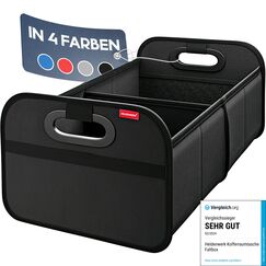 HELDENWERK Kofferraumtasche faltbar mit Anti-Rutsch-Klett - Kofferraum-Organizer, Auto Faltbox, Einkaufstasche - verstärkt und stabil