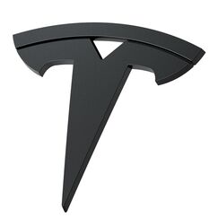 Spigen Tesla Model 3 Highland (~2026) Vorderes Emblem Logo Aufkleber, Perfekte Anpassung und Abdeckung, Einfache Installation, Kompatibel mit Tesla Model 3 Highland 2026 Zubehör - Schwarz