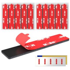 Doppelseitiges Klebepads Extra Stark, 10 x Nummernschild Klebeband aus Schaumstoff, Montagepads Doppelseitig, Selbstklebendes Kfz-Kennzeichen Klebepads für Fahrzeugkennzeichen, Nummernschilder