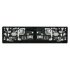 Cartrend 70189 Kennzeichenhalter schwarz, 2 Stück