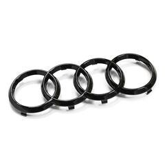 Audi 82A071801 Zeichen Kühlergrill Ringe Black Edition Emblem Blackline Logo schwarz