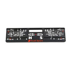 Audi Sport GmbH 3291900100 Kennzeichenhalter Original Sport Kennzeichen Halterung,schwarz/rot, 520 x 110 mm
